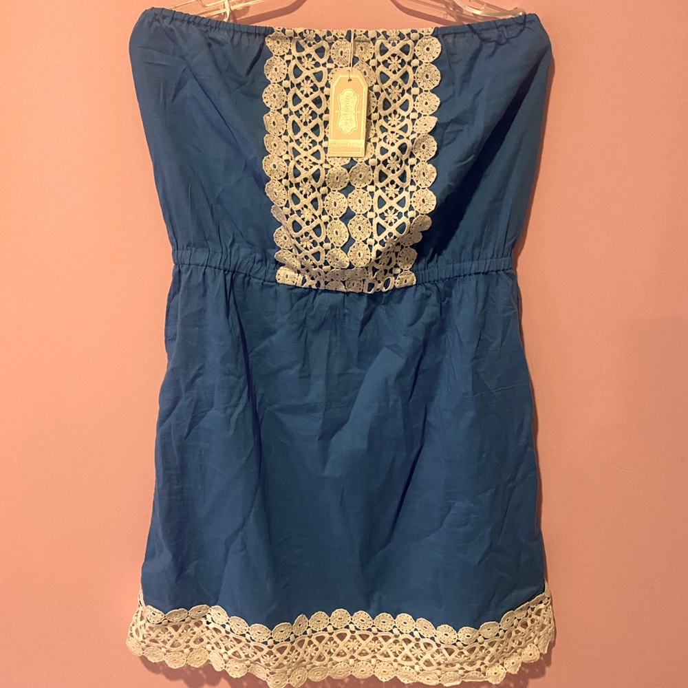 Mud pie strapless dress